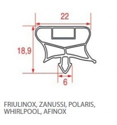 Уплотнения для холодильников FRIULINOZ ZANUSSI POLARIS WHIRPOOL AFINOX