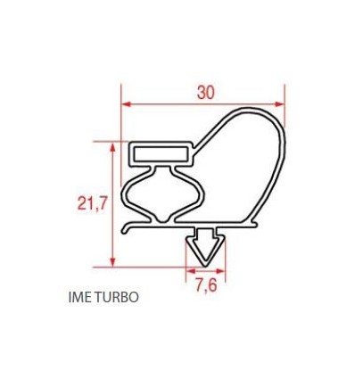 Gaskets for refrigerators IME TURBO