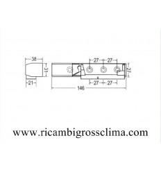 Bisagra Chrome Rampa de CRIANZA 146x31 mm 2