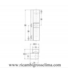 Bisagra Chrome 306/5 306.01 FERMOD 2