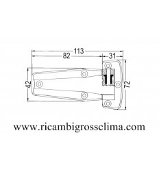 Bisagra-Cromado 710 FERMOD 2