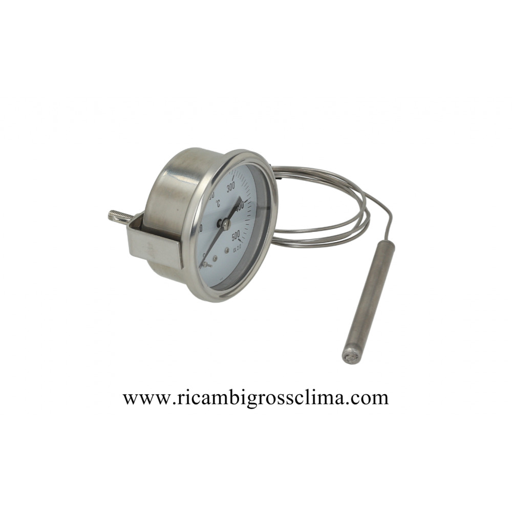 Pizza Oven Accessories High Temperature Circular 0-600 Degrees Thermometer  0°-600° Temperature Gauge With Probe