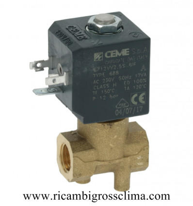 6712VV2,8SBIF CEME válvula de Solenoide de 2 CEME Formas ø 1/4"F
