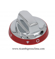 3015731 ANGELO PO Bouton Argent-Rouge ø 72 mm