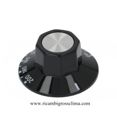 E401265 CAPIC Black knob ø 50 mm 60-200 ° C