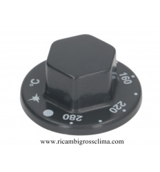 004601 ELECTROLUX-ZANUSSI Bouton noir ø 55 mm 100-280 ° C