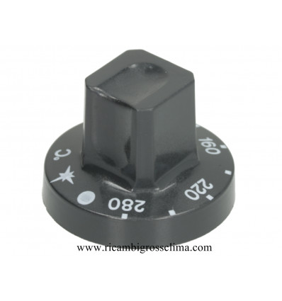 058776 ELECTROLUX-ZANUSSI Black knob ø 55 mm 100-280 ° C