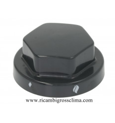 058561 ELECTROLUX-ZANUSSI Black knob ø 70 mm Silk-screened