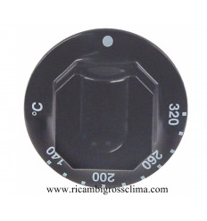 004330 ELECTROLUX-ZANUSSI Bouton noir ø 70 mm 140-320 ° C
