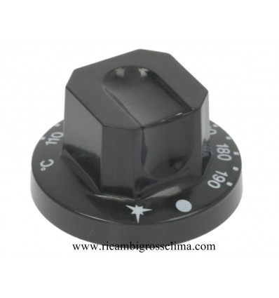 003392 ELECTROLUX-ZANUSSI Black knob ø 70 mm 110-190 ° C