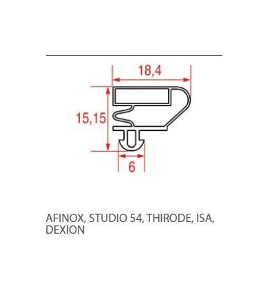 Juntas de refrigeradores AFINOX-STUDIO 54-THIRODE-.ISA-DEXION