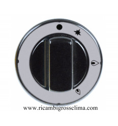 RC00127000 TECNOINOX Schwarzer Knopf ø 70 mm Siebdruck Universal