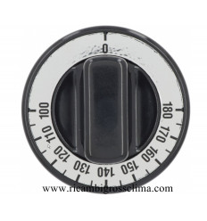 VG.360 ASCASO Black knob ø 70 mm 100-180 ° C Universal