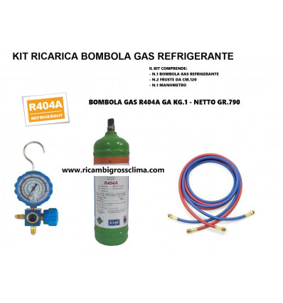KIT RICARICA GAS R404A KG.1