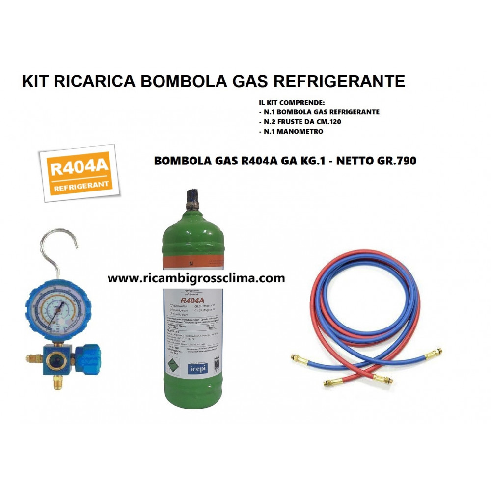 R134a gaz réfrigérant kit de recharge pour frigo