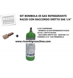KIT GAS REFRIGERANTE R422D KG 1