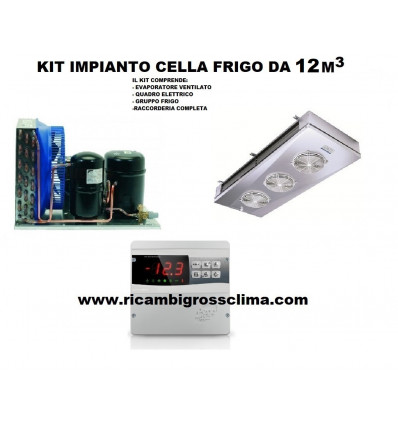 Kit Impianto Cella Frigo da 12 mcubi