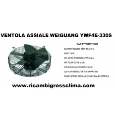 KIT DE DOS PIEZAS VENTILADOR AXIAL WEIGUANG YWF4E-330S EPMS 2