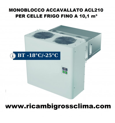 Impianto Frigo Monoblocco Accavallato ACL210 per celle frigo fino a 10,1 mc³
