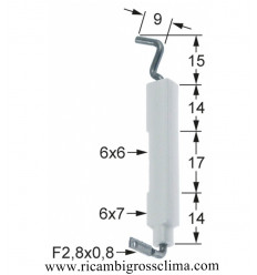 32T0142 ANGELO PO Vela de encendido cuadrada 6 / 7x44 mm 2