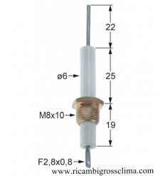 G207534 CAPIC Vela de encendido redonda ø 6x44 mm