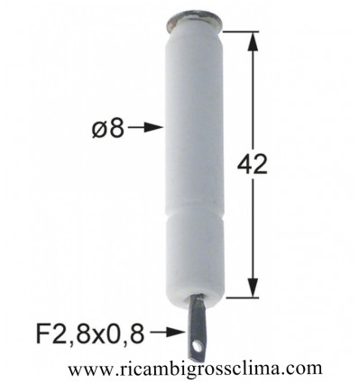 185217 KÜPPERSBUSCH Round Ignition Candle ø 7,5x40 mm