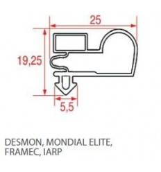 Juntas de refrigeradores el DESMON-MONDIAL ELITE-FRAMEC-IARP