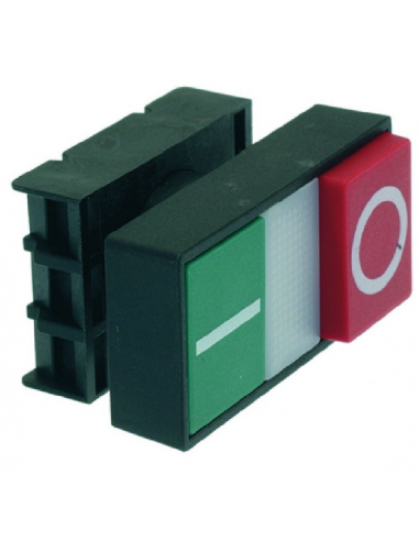 LPCBL7223 LOVATO Green-Red OI pushbutton panel 55x28 mm