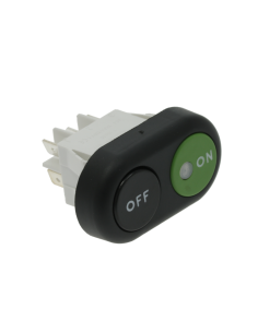 2-Button Green-Black ON-OFF switch