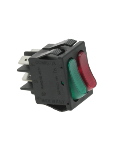 Double Green-Red Switch 16A 250V