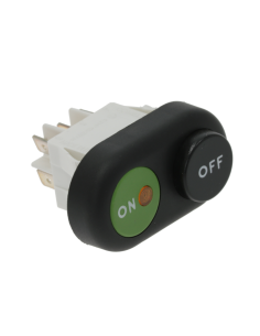 2-Button Green-Black ON-OFF pushbutton panel