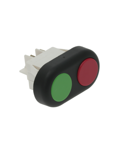 Placa de pulsadores de 2 botones Verde-Rojo