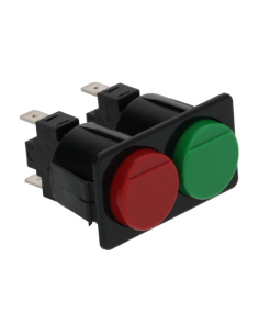 2-кнопочная зелено-красная панель 16А 250В
