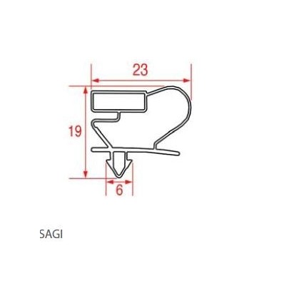 Уплотнения для холодильников SAGI ANGELO PO