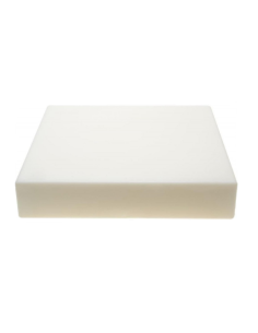 White Polyethylene block 500x500x100 mm