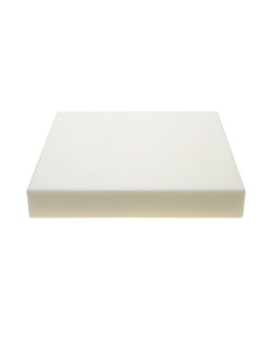 White Polyethylene block 500x500x80 mm