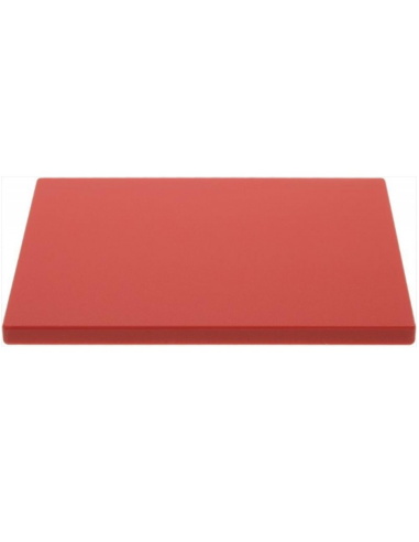 Red chopping board GN 1/2 325x265xH20 mm