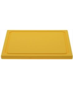 Tabla de cortar amarilla GN 1/2 325x265xH20 mm con canal