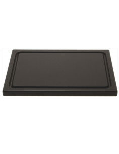 Brown chopping board GN 1/2 325x265xH20 mm with channel