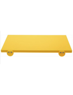 Yellow cutting board 500x300x20 mm with Fermi