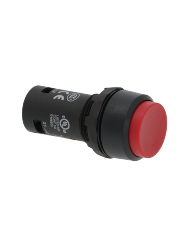 Red Stop button 5A 300V ABB