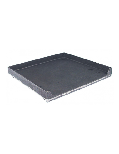 B02027 ROLLER GRILL Smooth plate 380x400 mm