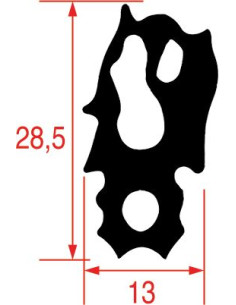 Уплотнитель дверцы духовки RATIONAL 755x470 мм