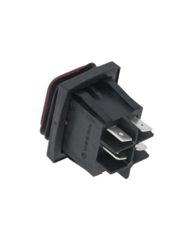 Interruptor Bipolar Rojo 16A 250v