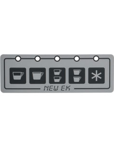 02475 Panel Membrana 5 Botones SPACE