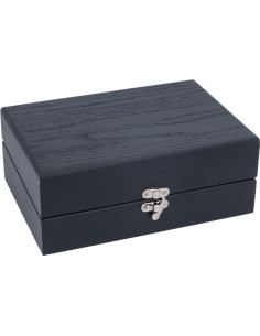 Caja de madera de 6 compartimentos. El concepto de arte de JOEFREX.