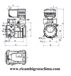 COMPRESSEUR Semi-hermétique FRASCOLD 1.5 7YVs de 1,5 HP 2
